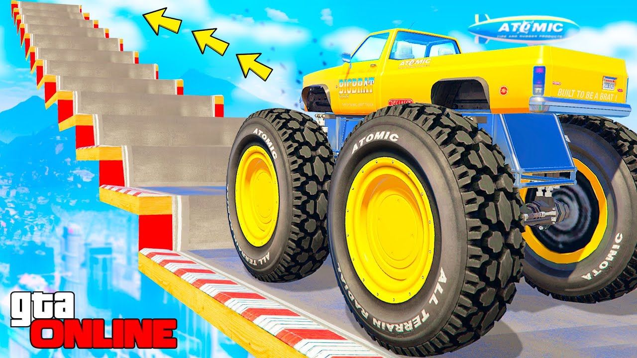 КАК ДАЛЕКО САМЫЙ ГИГАНТСКИЙ БИГФУТ СМОЖЕТ ЗАБРАТЬСЯ ПО СТУПЕНЬКАМ ЛЕСТНИЦЫ? - ЭКСПЕРИМЕНТЫ В ГТА 5 смотреть онлайн