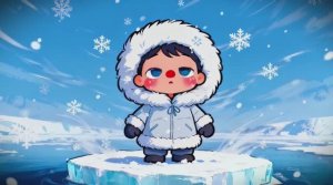 Детская Песенка про Эскимоса. Смотреть Мультики. Мульт-песенка для малышей.