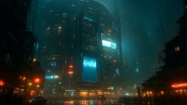 Blade Runner Ambience ｜ Dark Cyberpunk Relaxing Music