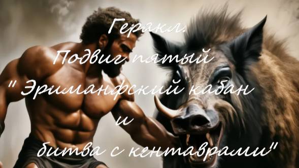 Геракл. Подвиг пятый "Эриманфский кабан и битва с кентаврами" смотреть онлайн