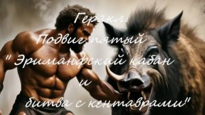 Геракл. Подвиг пятый "Эриманфский кабан и битва с кентаврами"