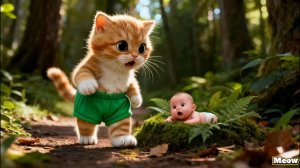 Мультики для детей, котик и малыш, мультфильм для детей/мультик