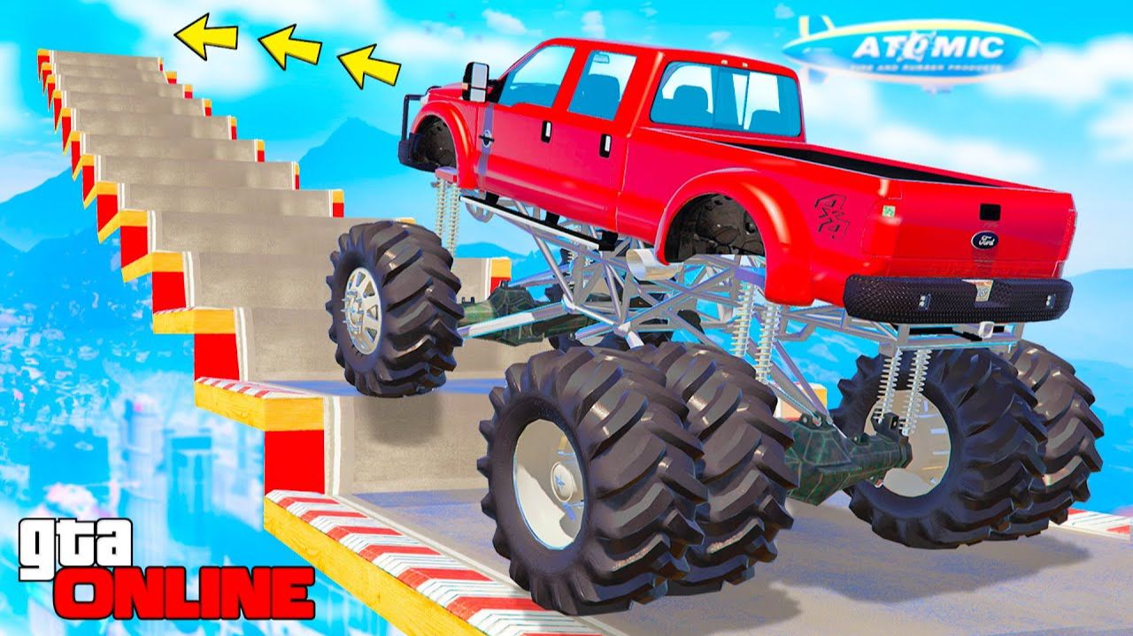 КАК ДАЛЕКО СМОЖЕТ ЧИТЕРСКИЙ БИГФУТ ЗАБРАТЬСЯ ПО СТУПЕНЬКАМ ЛЕСТНИЦЫ? - ЭКСПЕРИМЕНТЫ В ГТА 5 смотреть онлайн