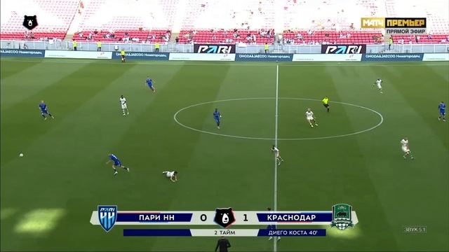 Пари НН-Краснодар.Обзор матча чемпионата России смотреть онлайн