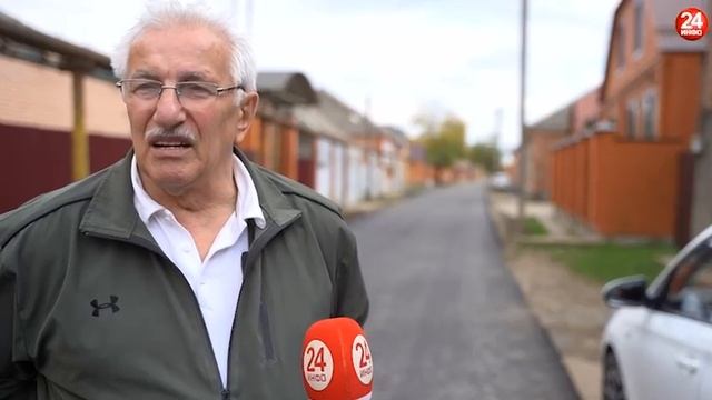 Сегодня в г. Урус-Мартан активно продолжаются дорожные работы