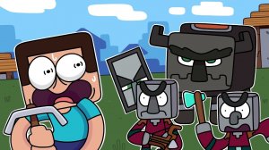 MINECRAFT: ВТОРЖЕНИЕ В ДЕРЕВНЮ! Анимация Роблокс