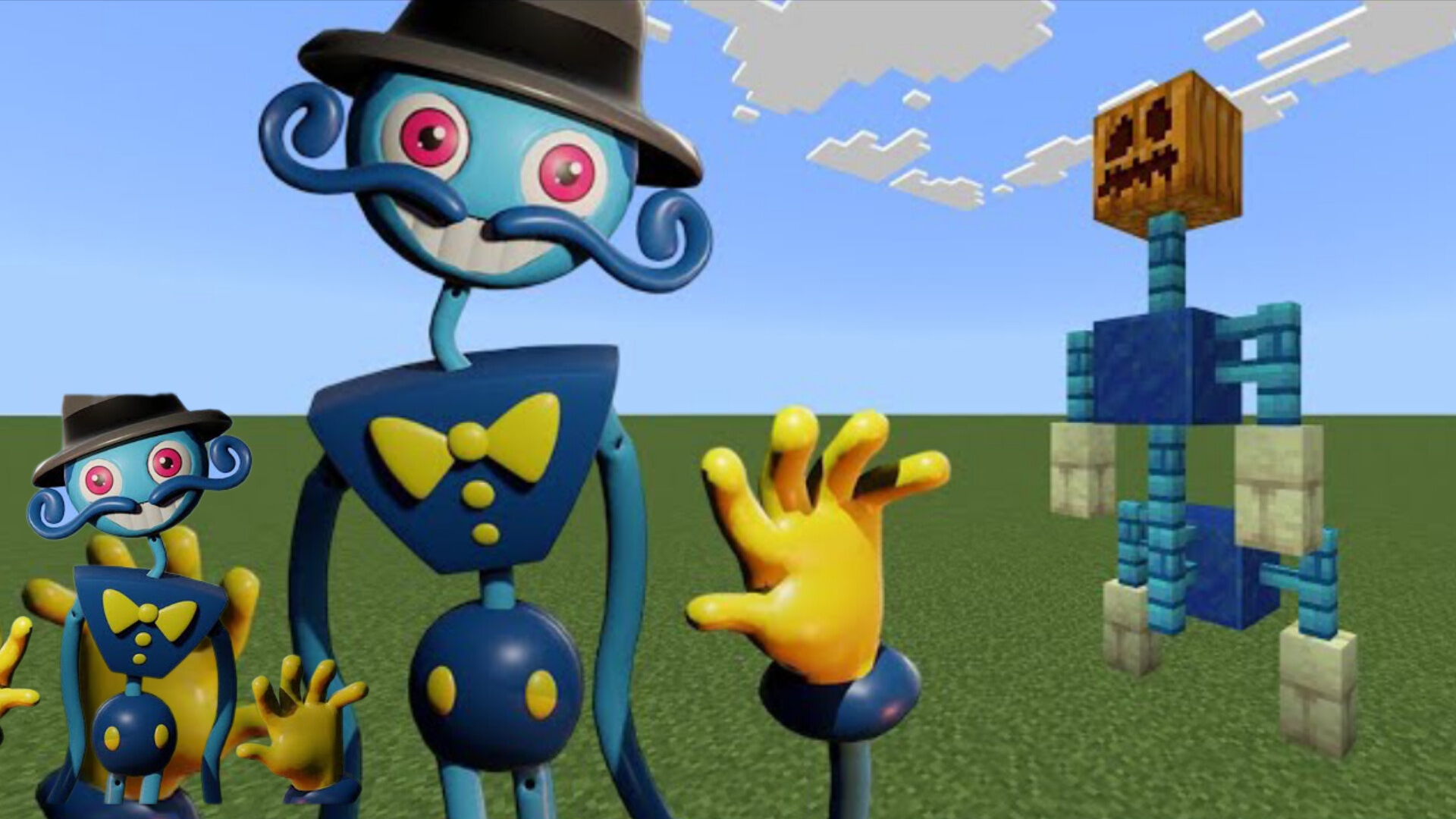 МОД НА ПОППИ ПЛЭЙТАЙМ с длинноногим папой в Майнкрафт ПЕ Бедрок смотреть онлайн