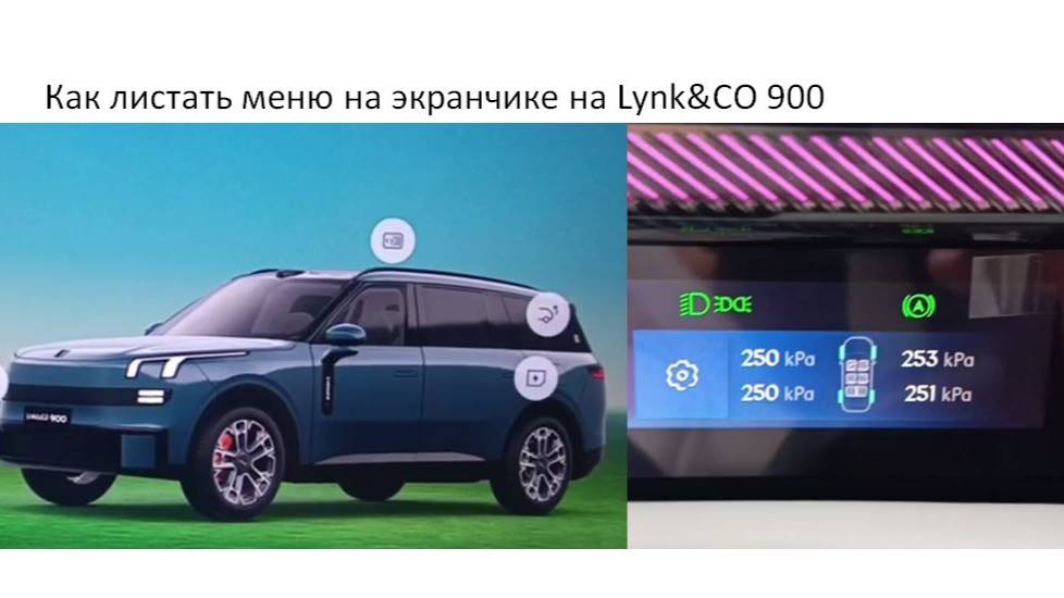 Как листать меню на экранчике приборки Lynk&CO 900 смотреть онлайн