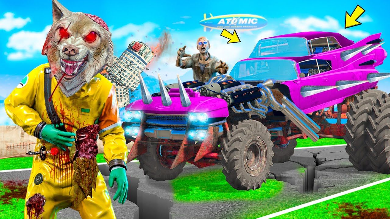 НАШЁЛ ГИГАНТСКУЮ ТАЧКУ ДЛЯ ЗОМБИ АПОКАЛИПСИСА ! ЗОМБИ МАШИНА ! - БИТВА АВТОУГОНЩИКОВ В ГТА 5 ОНЛАЙН смотреть онлайн