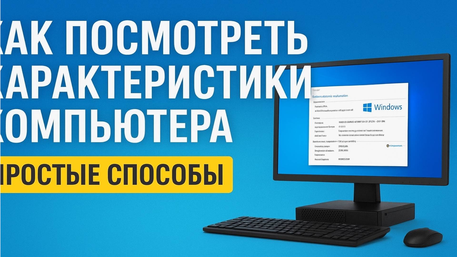 Как посмотреть характеристики компьютера смотреть онлайн