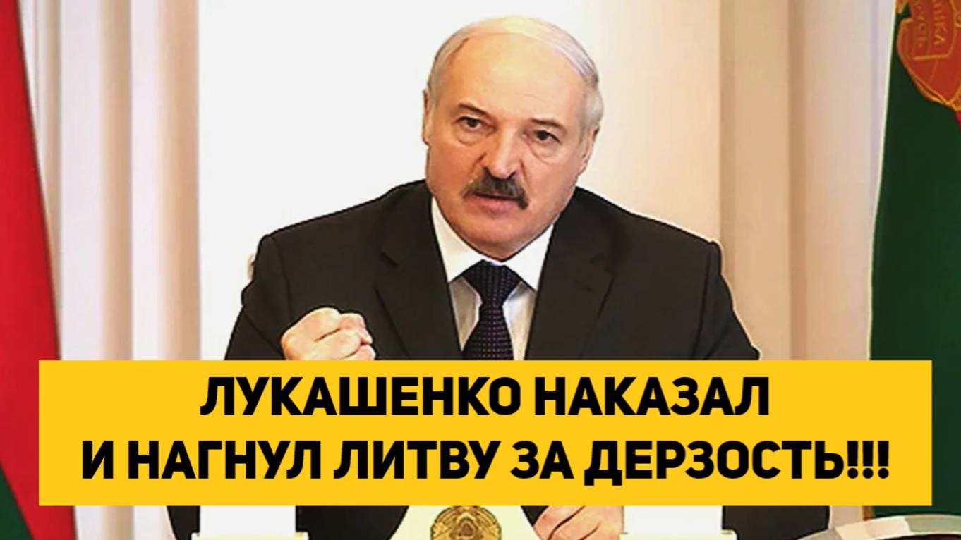 ЛУКАШЕНКО НАКАЗАЛ И НАГНУЛ ЛИТВУ ЗА ДЕРЗОСТЬ!!! смотреть онлайн