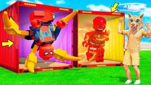 ОТКРЫЛ КОНТЕЙНЕР И ВЫБИЛ ЛЕГО ЧЕЛОВЕКА ПАУКА И ФЛЭША В ГТА 5 !  - БИТВА ЗА КОНТЕЙНЕРЫ В GTA 5