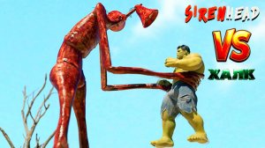 📢 СИРЕНОГОЛОВЫЙ 📢 - против ХАЛКА. Кто круче?