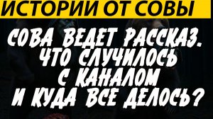 СОВА ВЕДЕТ РАССКАЗ. ЧТО СЛУЧИЛОСЬ С КАНАЛОМ И КУДА ВСЕ ДЕЛОСЬ?