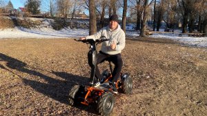 Тестируем складной электроквадроцикл Eco koleso 4x4 Lite. Четырехколесный электросамокат 4WD