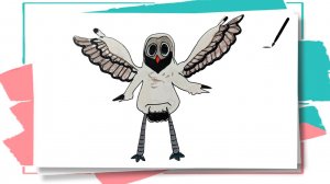 Как нарисовать Сову из игры 99 Ночей в лесу Roblox