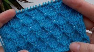 Самый популярный узор спицами - Проще, чем кажется❗️