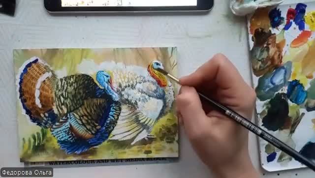 Акрил. Индюки