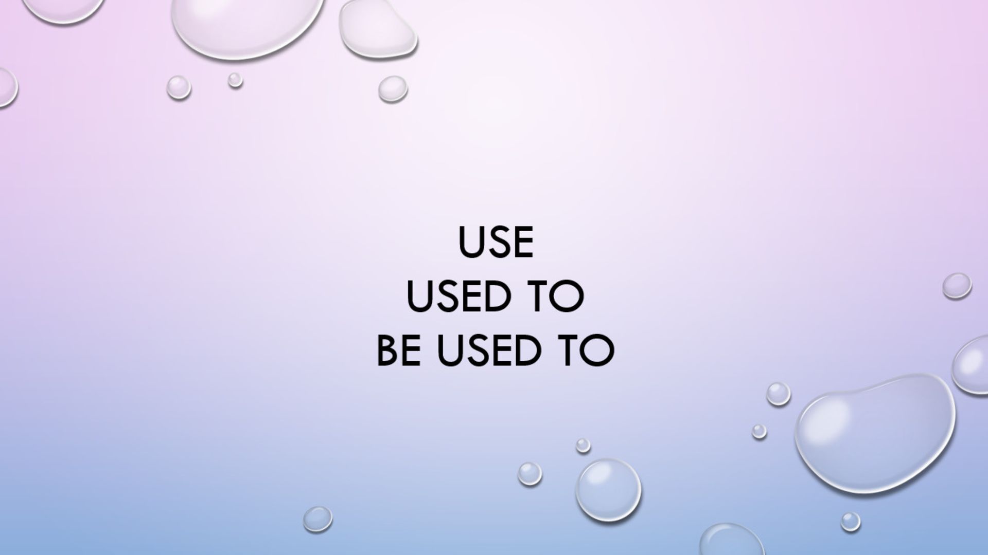 Конструкции 'used To' и 'be Used To'