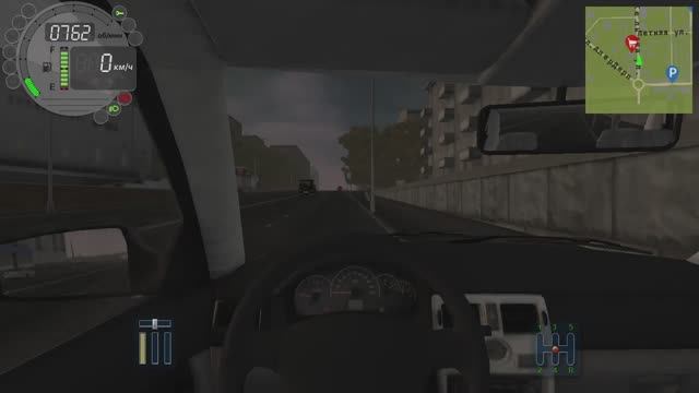 351) City Car Driving 969 м Кельяна - Летняя 3.236 км Строителей - Школьная