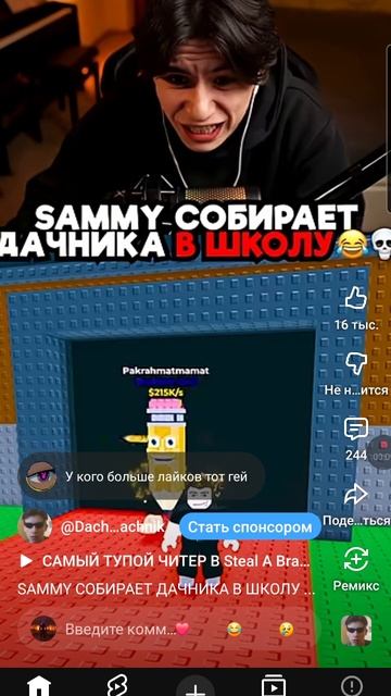 семми собирает дачника в школу