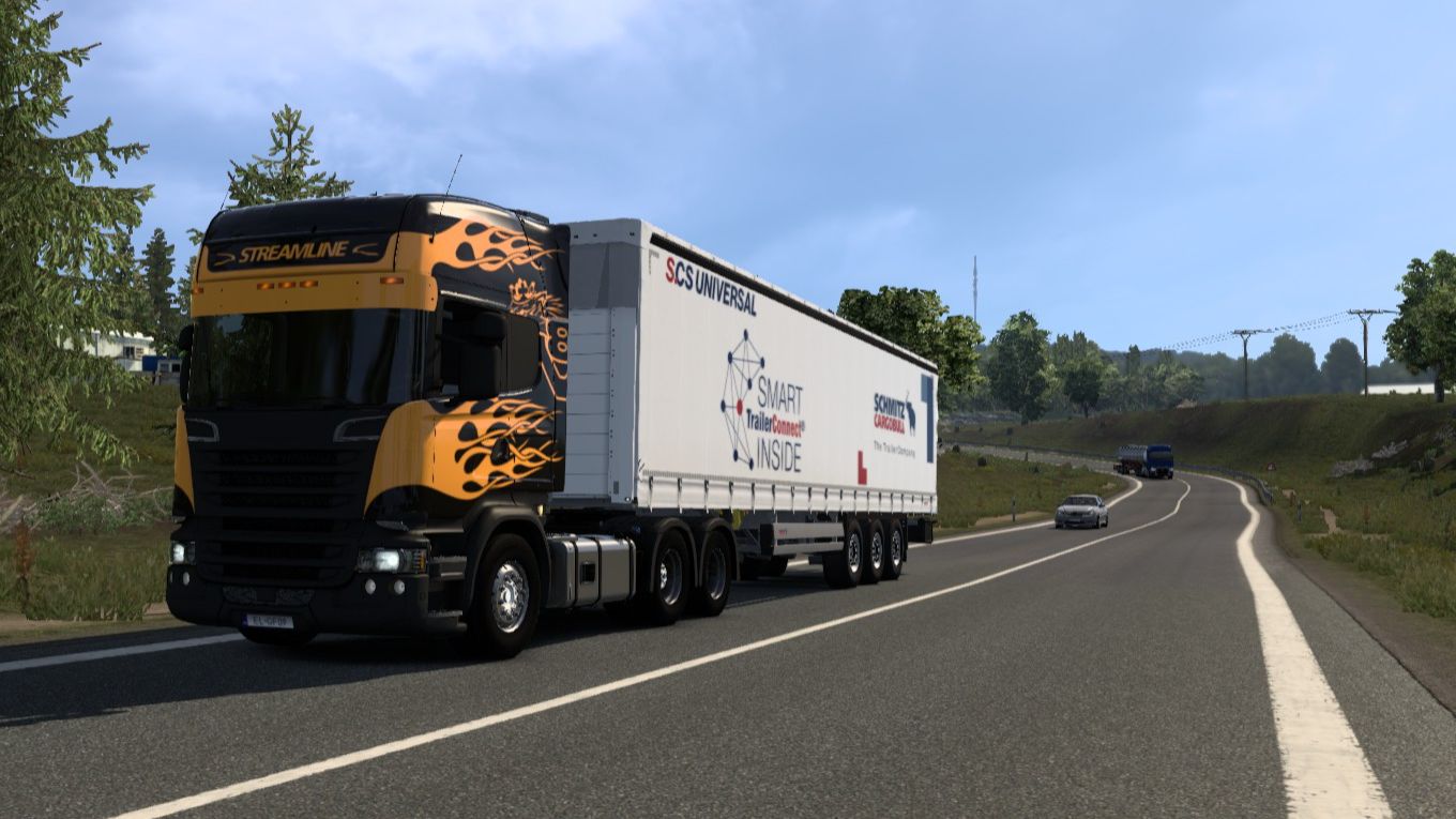 Euro Truck Simulator 2 1.55 Мл Болеслав (CZ) в Зальцбург (A) Пустые палеты 20 067 кг