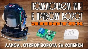 Управление откатными воротами с телефона . Ставим WiFi реле . До кучи подкючаем к Алисе !