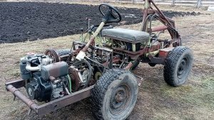 Самодельный минитрактор - погрузчик Скорпион. Обзор часть вторая.