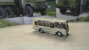 Обзор модели Паз-32051, масштаб 1:43, "Autotime".