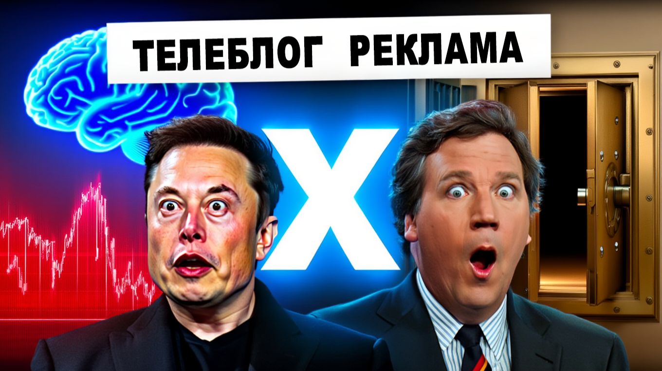 Илон Маск и Такер Карлсон ИИ, TruthGPT, Твиттер, Крах банковской системы смотреть онлайн