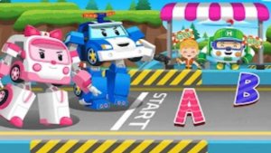 Робокар Поли: Гоняем по Трассе и Учим Английский Алфавит в Игровой Форме