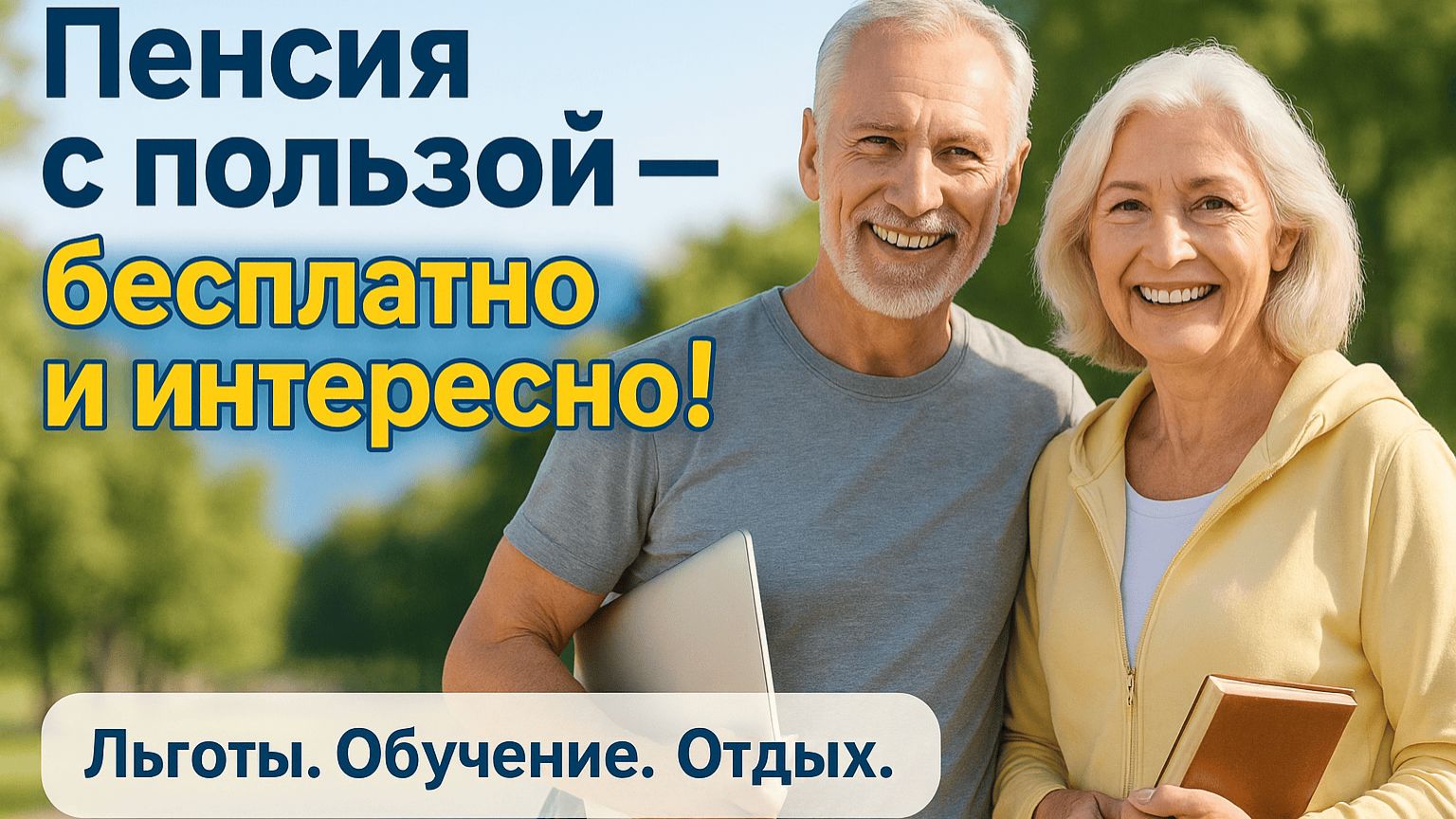 ПЕНСИОНЕРЫ МОГУТ БОЛЬШЕ: ЛЬГОТЫ, КУРСЫ, ПОЕЗДКИ БЕСПЛАТНО