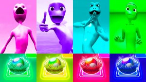 Зелёный Человек Танцует Битва Дама ту косита Alien battle #25 в Tiles Hop - NoV | Dame Tu Cosita