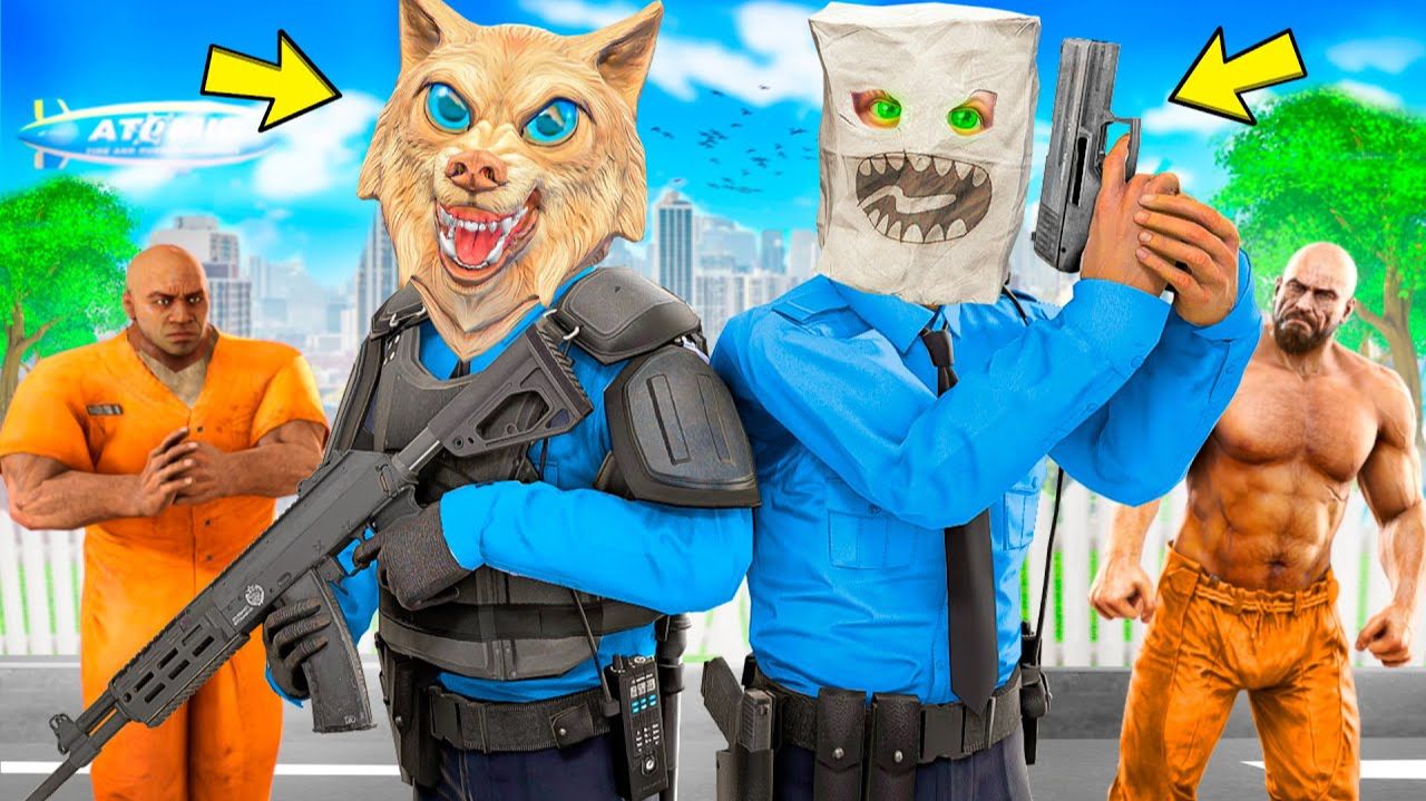 МЫ С ДРУГОМ ПРОЖИЛИ 100 ДНЕЙ ПОЛИЦЕЙСКИМИ ! ВСЕ СЕРИИ ПОЛИЦИИ В ГТА 5 ОНЛАЙН смотреть онлайн