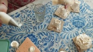 Как сделать бокаловидные розы из зефира🌹! Мои ландыши и гипсофила для начинающих! 🌺