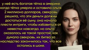 💸🔪 Свекровь узнала о наследстве невестки и решила её убрать. Но план обернулся КАТАСТРОФОЙ! ⚡