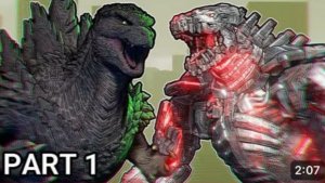 Годзилла минус зеро vs Меха Годзилла часть 1 (перезалив с Ютуба)