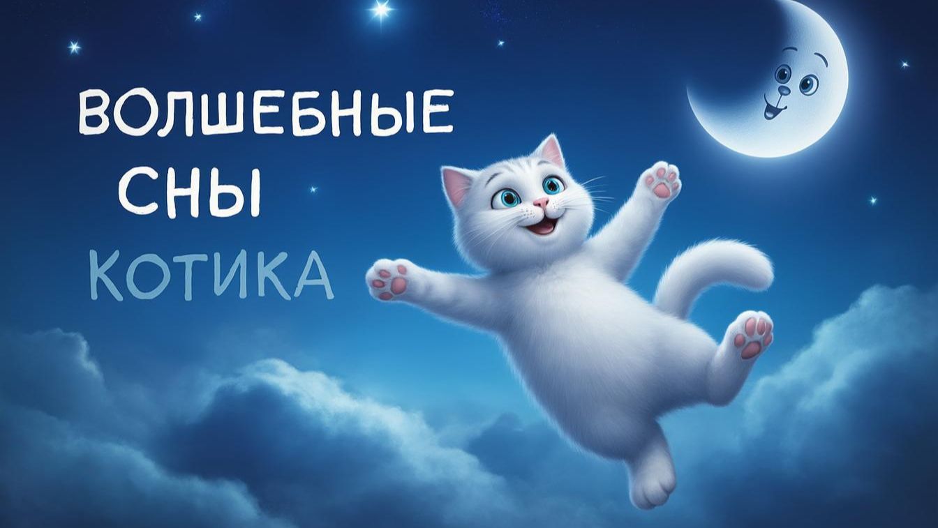 Мультфильм для детей. Волшебные сны котика Пушистика смотреть онлайн