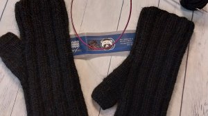 Самые простые Митенки из пуха норки. Мастер - класс 🧶🧶👍