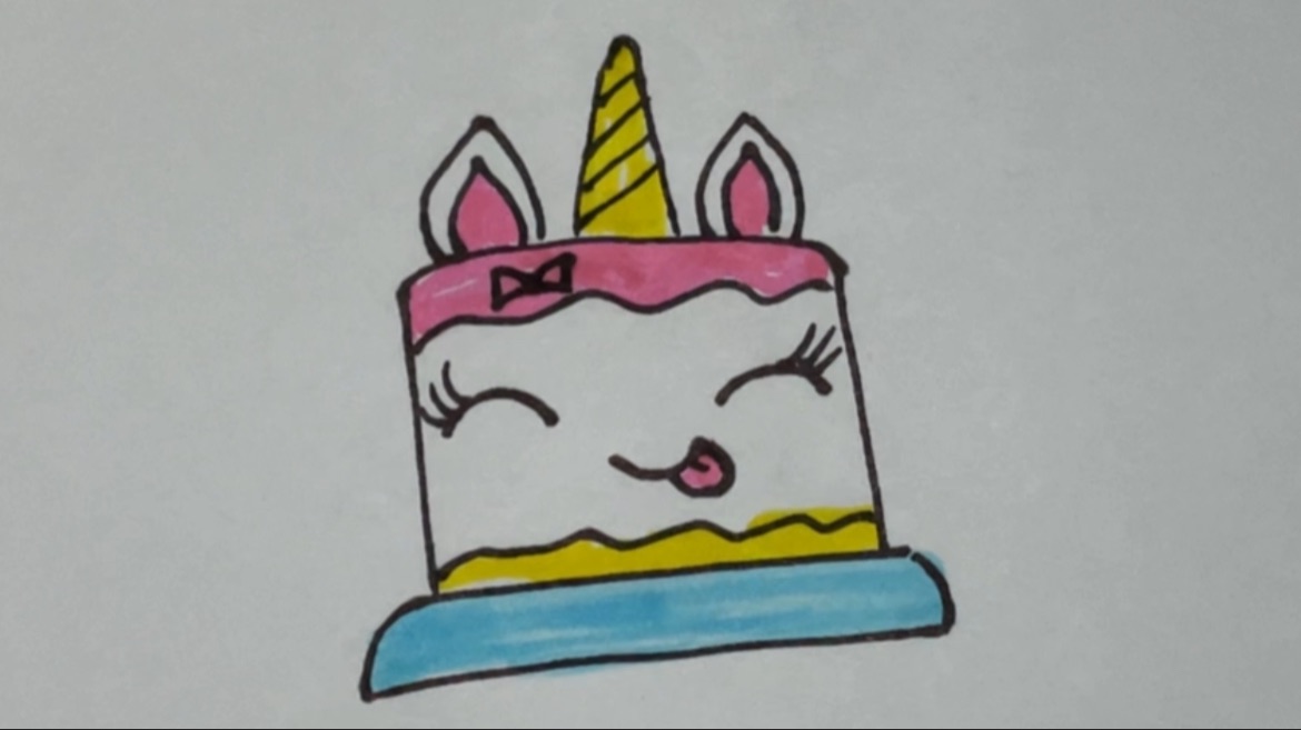 ТОРТ ЕДИНОРОГ. Рисуем Вместе. смотреть онлайн