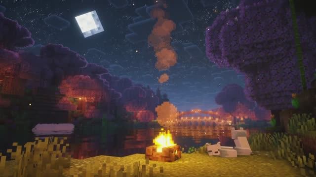 Под луной - Расслабляющая музыка из игры Minecraft, фоновая музыка для отдыха