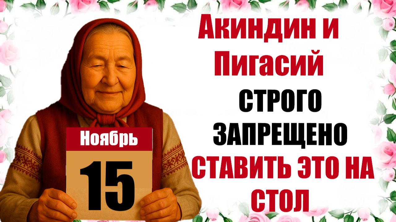 15 ноября праздник сегодня Акиндин и Пигасий: что нельзя делать, церковный смысл, приметы, традиции смотреть онлайн