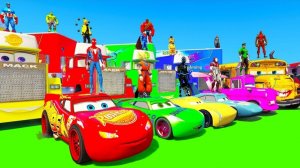 ЧЕЛОВЕК-ПАУК и Маккуин с друзьями на ГОДЗИЛЛА РАМПЕ! Новая СУПЕР ГОНКА с Тачкоми Дисней МАК ГРУЗОВИК