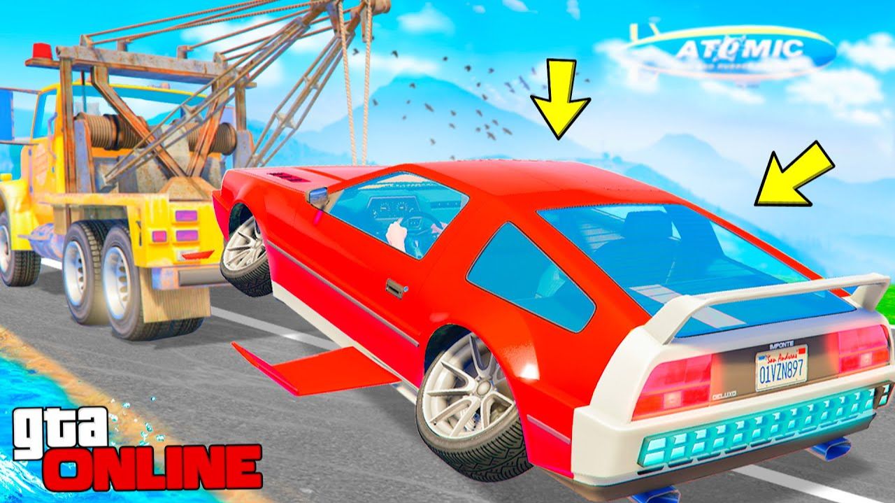 УГНАЛ ЛЕТАЮЩИЙ ДЕЛОРИАН БУДУЩЕГО ! - БИТВА ЭВАКУАТОРОВ В ГТА 5 ОНЛАЙН смотреть онлайн