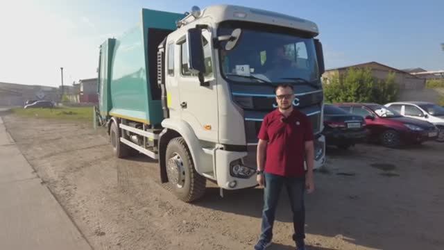 Тест мусоровоза 15м³ на шасси JAC N200 в городе Коврове