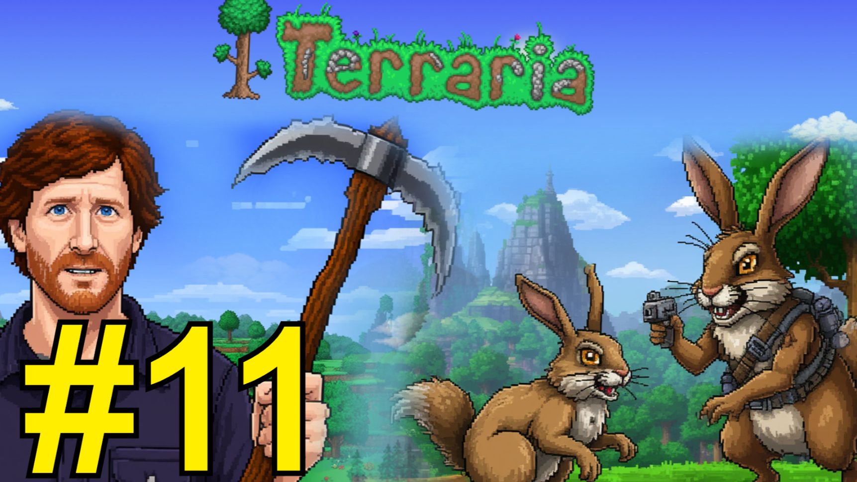 Terraria Прохождение(2025) ч11 Нападение Глаза смотреть онлайн