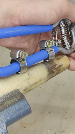 Удивительная техника модернизации садового секатора для обрезки высоких веток в саду! #shorts