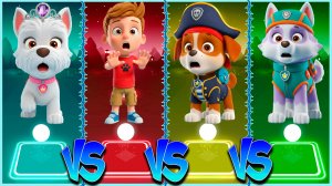 Щенячий патруль: Свити VS Алекс Портер VS Аррби VS Эверест Coffin Dance в Tiles Hop lvl 14