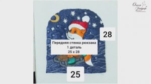 #11.. 2 часть ... раскрой деталей...  Пошив рюкзака «МУЛЬТЯШКА-ОЧАРОВАШКА»