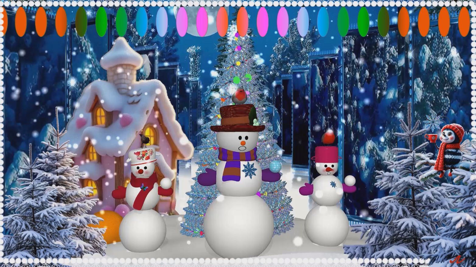 ЗИМНИЕ ПЕСЕНКИ ДЛЯ ДЕТЕЙ. "МАРШ СНЕГОВИКОВ" (ШЛИ В ПОХОД СНЕГОВИКИ)